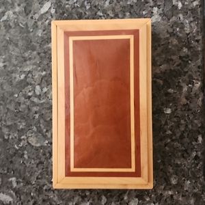 Wooden box. Velvet lined. Custom made.